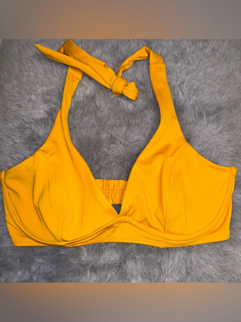Athleta Golden Yellow Halter Swim Top